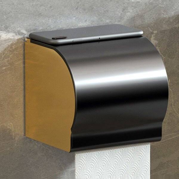 Диспенсер для туалетной бумаги DIP-49, черный/золото