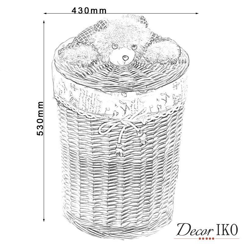 Чертеж Корзина для белья в ванную комнату BBS-21 - 1