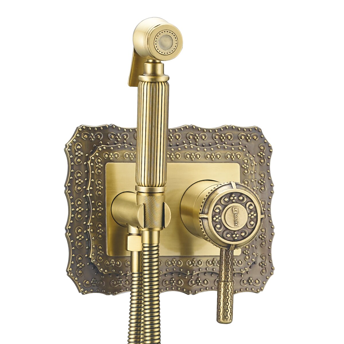 Гигиенический душ Lemark Jasmine LM6619B со смесителем, встраиваемый, бронзовый
