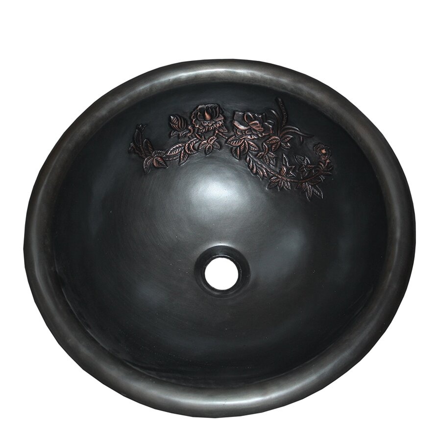 Раковина из меди SC-117 Oil bronze Гладкая поверхность