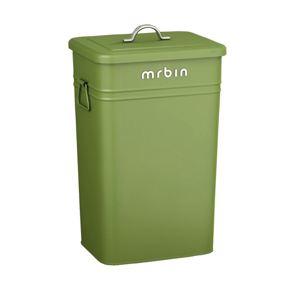 Бак для белья с крышкой WBS-3, зеленый, 26 литров