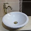 Раковина из мрамора SS-052C белая