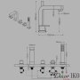 Смеситель на борт ванны с душем FBB-08 - фото 4