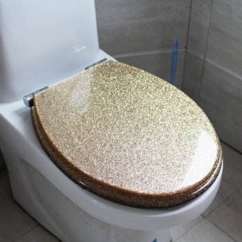 Крышка для унитаза золотая TS-9010