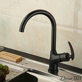 Черный смеситель для кухни FB-33