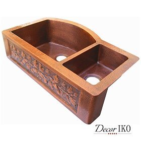 Двойная медная мойка KD-352291