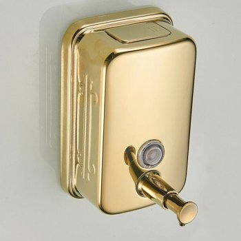 Дозатор для жидкого мыла настенный DIS-1000C, золотой