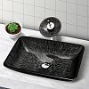 Раковина накладная SGS-011 из стекла, черная