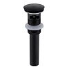 Донный клапан для раковины OS-37 черный, с переливом