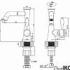 Смеситель для раковины CF-052 однорычажный, медный — фото 4