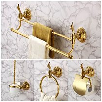 Gold Flower аксессуары для ванной комнаты