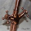 Смеситель для раковины CF-045 с высоким изливом, медный — фото 3