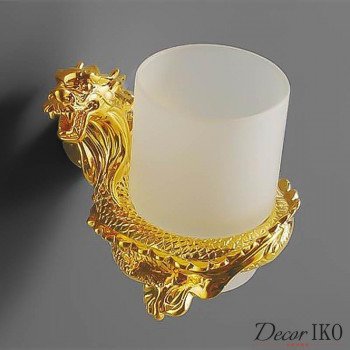 Стакан для зубных щеток (дракон, золото) CLD-04