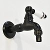 Комплект кранов для бани FKS-054R-2 с керамической ручкой, черный — фото 8