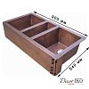 Тройная мойка из меди с фартуком KT-442310-3
