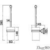 Ёршик для унитаза подвесной BBT-05 черный
