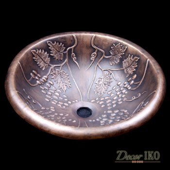 Раковина из бронзы BS-018-R-AG