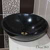 Раковина из гранита SS-295, черная