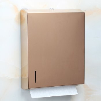 Диспенсер для бумажных полотенец DIP-228F, глянцевое розовое золото