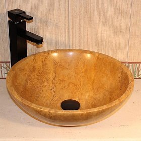 Раковина накладная из мрамора SS-37
