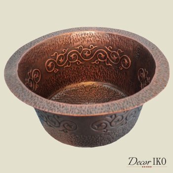 Мойка для кухни медная (круглая) Koozee  CW-20