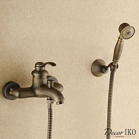 Смеситель для ванны с душем FSH-18 бронзовый