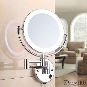 Зеркало с подсветкой для макияжа настенное MME-12