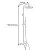 Душевая стойка WD-130 со смесителем, черная — фото 4