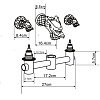 Встраиваемый смеситель для раковины дракон GF-204