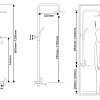 Душевая стойка WD-867 с тропическим душем, черная/золото — фото 6