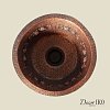 Медная мойка для кухни (круглая) Koozee  CW-21 — фото 4