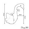 Смеситель для раковины FB-02 в виде лебедя, черный — фото 4