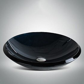Круглая раковина из стекла RGS-173