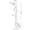 Душевая стойка WD-8 с тропическим душем, бронзовая — фото 5
