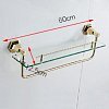 Стеклянная полка для ванной комнаты VGC-05 — фото 2