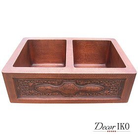 Двойная медная мойка KD-332210