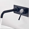 Встраиваемый смеситель для раковины WAF-65 черный