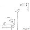 Смеситель для ванны с душем FSH-04 бронзовый — фото 4