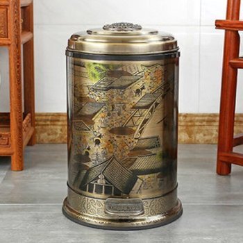 Мусорное ведро с педалью бронза BBU-32