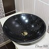 Раковина из гранита SS-295, черная