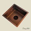 Медная мойка для кухни (квадратная) Koozee  CW-28 — фото 4