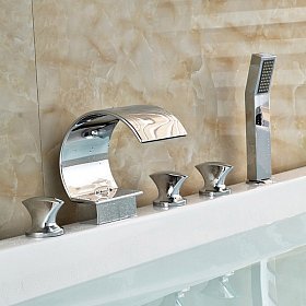 Смеситель на борт ванны каскадный FBB-16