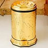 Мусорное ведро с педалью золотое GBS-12