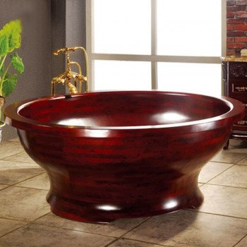 Деревянная ванна WB-10 (массив, красная)
