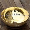 Раковина накладная BS-050 из латуни, золотая
