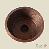 Медная мойка для кухни (круглая) Koozee CW-16 — фото 3