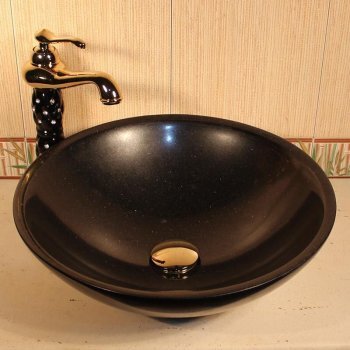 Раковина из гранита SS-017, черная