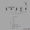 Каскадный смеситель на борт ванны с душем FBB-11 — фото 4
