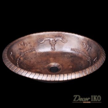 Раковина из бронзы BS-026-AG