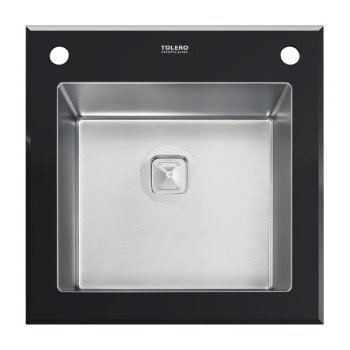 Кухонная мойка TOLERO Ceramic Glass TG-500 черная